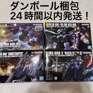 再出品対応可能 HG ドム試作実験機 ドム/リック・ドム ドムトローペン リック・ドムⅡ ガンプラ 未組立 ガンプラ