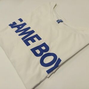 GAME BOY ゲームボーイ ロゴ Tシャツ ホワイト ブルー レトロ