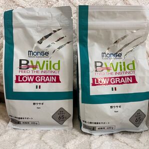 【送料込み】Bwild 成猫用 野ウサギ 腎臓・心臓の健康をサポート 400×2 キャットフード