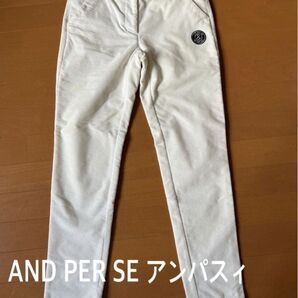 AND PER SE アンパスィ コーデュロイ ストレッチパンツ ゴルフパンツ