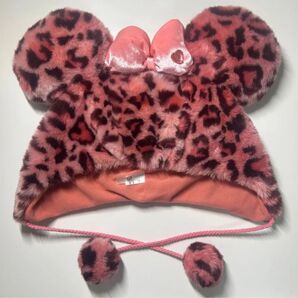 ヒョウ柄 ファンキャップ ミニー ディズニー ピンク レオパード キャップ 帽子 制服 ギャル