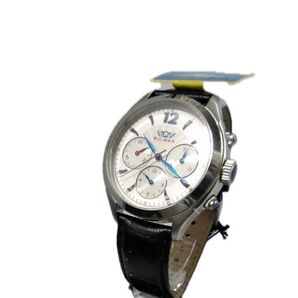 未使用品バルマー自動巻きシルバークロノグラフ10気圧防水メンズBM001