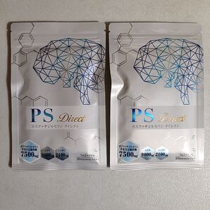 【医師監修】ホスファチジルセリン PSサプリ 2袋セット 7500mg 30日分 60粒 ムクナ レシチンイチョウ葉 DHA 国産