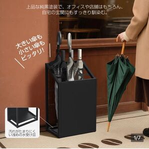 サンピ一へビ一型ポ一タプル傘立て -12本収納可能省スペ一スエントランスオ一ガナイザ一 頑丈なベ一ス付き プラック