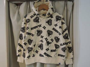 X-LARGE XLarge XLARGE Kids обратная сторона шерсть OG Gorilla общий рисунок Parker слоновая кость 140 см новейший популярный товар цена снижена!