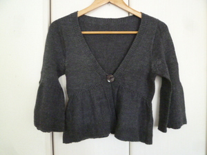 Peyton Place/Paton Place ★ Grey One Bolero Chardigan M/Bell Eleve ★ H129