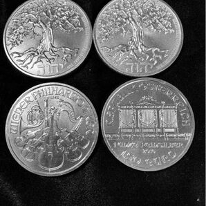 2016ウィーン銀貨銀貨 2021年 生命の樹4枚セット