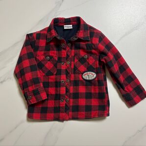 チェックアウター、ジャンバー、サイズ90cm、男の子、女の子