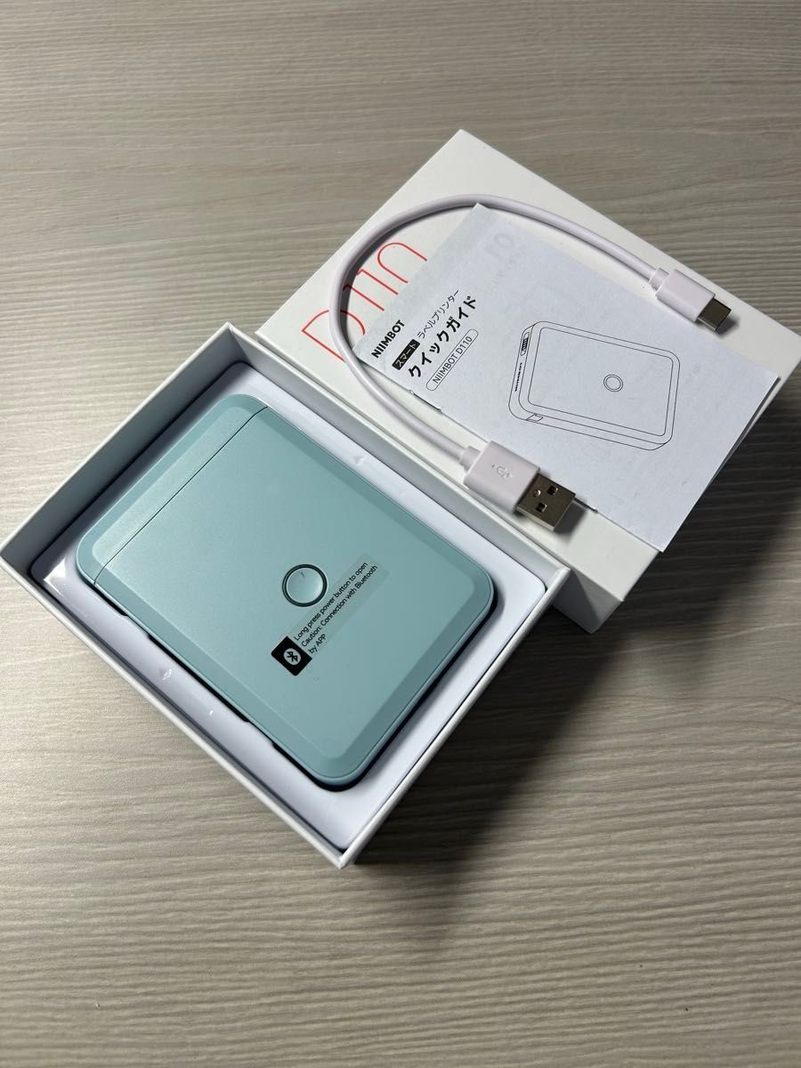 美品！NIMBOT D110 小型 ラベルライター スマホ対応 android&iOS対応 日本語取扱説明書付き！
