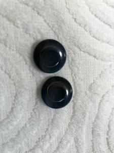 1456 約17㍉　紺　ボタン ２個セット　ビンテージ　 未使用品　手芸　裁縫　おしゃれ　ハンドメイド　DIY　リメイク