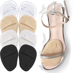 【24時間限定セール中!】女性 足 パッド ハイヒール インソール 保護 ジェルパッド 4個 セット インソール 柔らかい