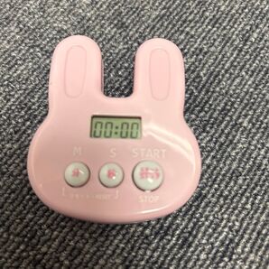 うさぎ型キッチンタイマー ピンク かわいい