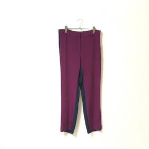 *2.1 Phillip Lim/ Philip rim * unisex bai color switch silk pants bottoms slacks lustre purple size 8 tube :A:10