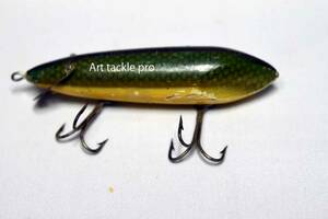 HEDDON 、UNUSUAL CRAB WIGGLER ,VINTAGE GLASS EYE LURE