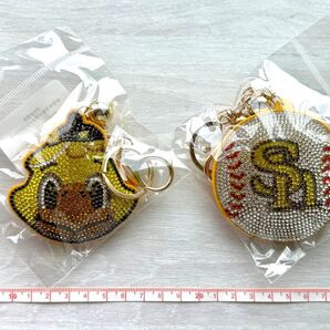 福岡ソフトバンクホークス キラキラキーチェーン ハリーくん ボール SoftBank HAWKS キーホルダー リーグ優勝記念