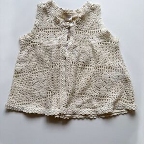 バースデイ tete a tete 透かし編みベスト 95