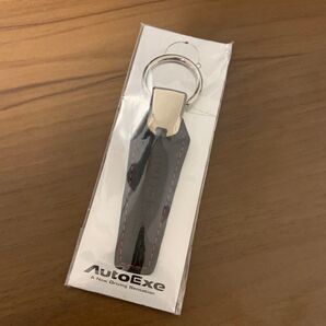 オートエグゼ AutoExe キーホルダー キーリング 黒