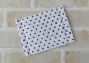 * hand made * for children inner mask elementary school student school . meal go in . gauze star Star navy 