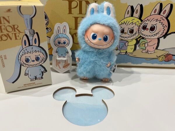 THE MONSTERS PIN FOR LOVE ぬいぐるみ ペンダント 【K】ラブブ イニシャル POP MART