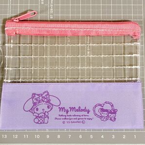 新品 マイメロディ A7サイズ メッシュケース 100均財布 ビニールポーチ ミニ財布 コインケース 小銭入れ コスメ小物 文房具