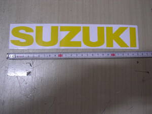 スズキ　SUZUKI　タンク　カウル　ステッカー　デカール　ロゴマーク　黄色　24cm　RG　TS　GT　カタナ　GSX　　