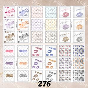 【No276】スクエアキスマーク