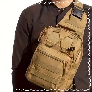 ワンショルダー ボディバッグ カーキ 超多機能 バッグ 大きめ