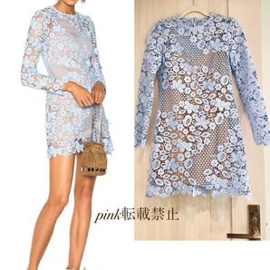 self portrait 花柄 レース ワンピース
