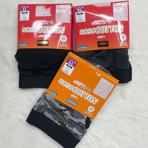 7r408 新品 CLOSSHI FIBER HEAT なめらかCOTTON ロングボクサー LL 3枚セット
