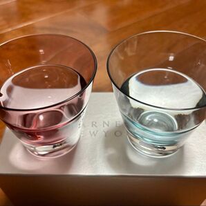 BARNEYS NEW YORK グラス ペアセット ピンク ブルー 2個セット