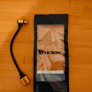 【交渉可能】HORIC HDMI L型変換アダプタ ゴールド