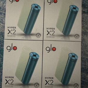 4個セット 新品 glo hyper X2 グローハイパーエックスツー ミントブルー デバイス 本体