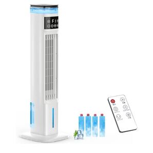 冷風扇 冷風扇風機 スリムタワー型 ダブル水タンク加湿機能 雰