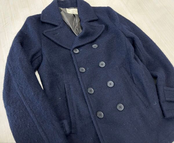 ナノユニバース Pコート ネイビー 紺