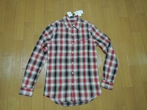 新品 デンハム DENHAM チェックシャツ XS 赤タータン 長袖 定価25800円 SIMPLER JTQ RED TARTAN