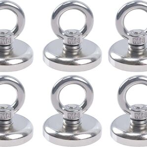 【6個セット】超強力マグネットフック 直径36MM 強力磁石 ネオジム磁石 回転マグネットフック