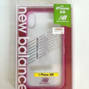 New Balance iPhone XR 対応ハイブリッドケース ピンク クリア