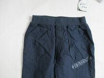 SE351【ATHLETIC　DEPT】新品　天竺素材の　裏地付　パンツ　女児　濃青　140_画像2