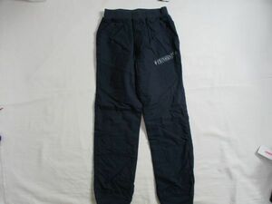 SE351【ATHLETIC　DEPT】新品　天竺素材の　裏地付　パンツ　女児　濃青　140