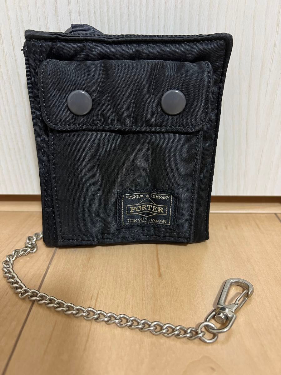 PORTER 二つ折り財布 黒　未使用品 中古・古着通販】PORTER (ポーター) 2つ折り財布｜ブランド