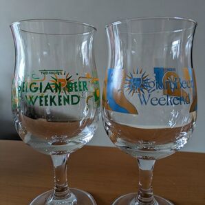 来月新宿で使えます相場価格2240円 ベルギービールウィークエンド専用グラス2025(24) 昭和レトロ ワイングラス