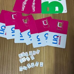 解約済み ナノ SIM 16枚 台紙 11枚