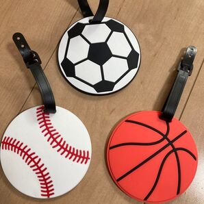 ネームプレート ネームタグ 名札 ボール ラゲッジタグ キャリーケース リュック バスケ 野球 サッカー