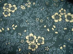 96幅100cm×190cm※布生地※花柄※グリーン系※綿※洋裁※手芸※インテリア ※ 洋服作りに※小物作りに※雑貨作りに