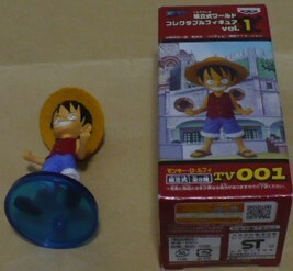 開封品　ONE PIECEワンピースWCFコレクタブルフィギュアvol.1TV001モンキー・D・ルフィ　麦わらの一味船長(大船団大頭)