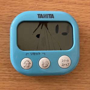 TANITA タニタ デジタルタイマー TD-384 ブルー 画面割れ ジャンク品