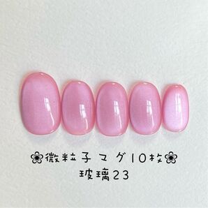 【即購入ok・チップ変更可能・2点以上割引有】マグネットネイルチップ ショートオーバル ニュアンス ハンドメイド 玻璃23