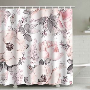 新品 シャワーカーテン 180x180 防カビ 撥水 可愛い インテリア 花柄 SC12 間仕切り 速乾 目隠し 軽量