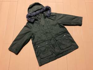 *0 BeBe Bebe 3WAYmoz manner coat jumper blouson jacket 110 olive moss green dark green deep green 0*