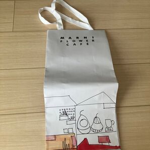 マルニ フラワーカフェ marni flower cafe ショッパー 紙袋 白 ショップ袋